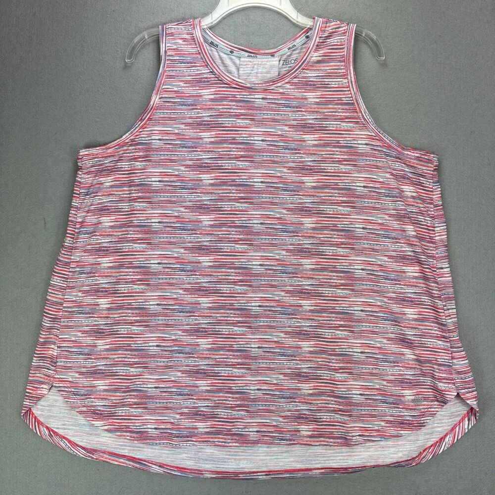 Zelos Tank Top Women's 2X Plus Sleeveless Shirt Athleisure Activewear Soft